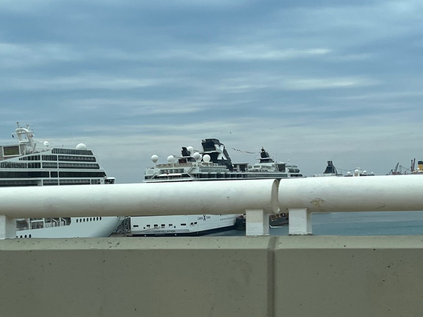 The Celebrity Constellation from a Taxi